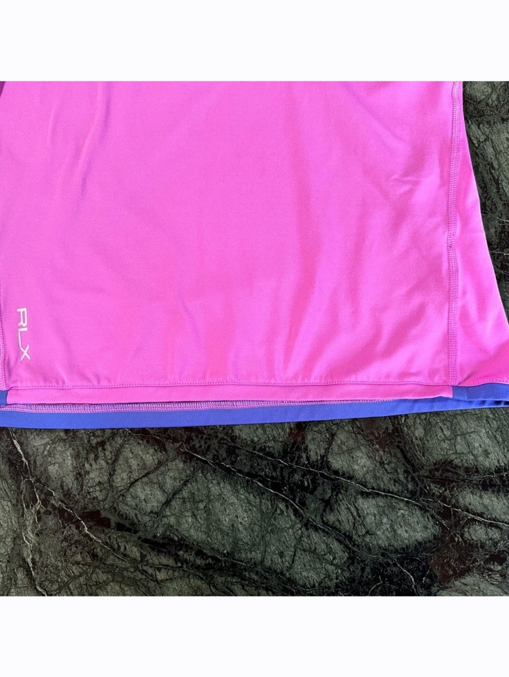 Ralph Lauren RLX Hot Pink Golf Quarter-Zip Pullover Athletic Top Long Sleeve Med - Picture 4 of 10